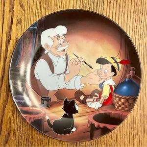Walt Disney limited edition Pinocchio decorative plate. Knowles China